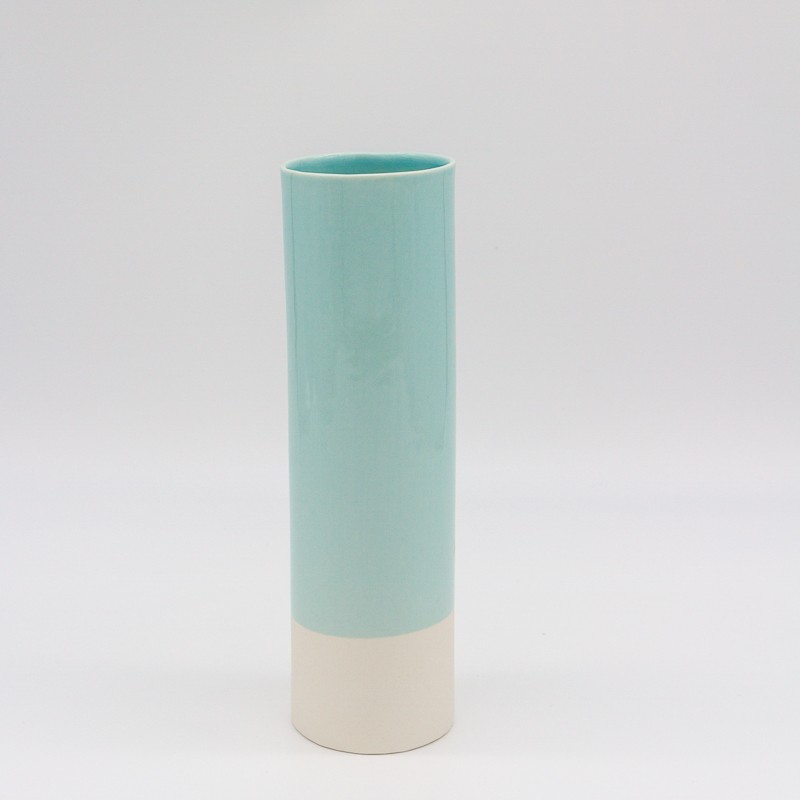 Vase Cylindre Bleu