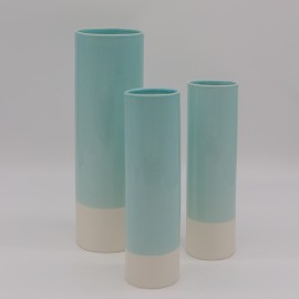 Vase Cylindre Bleu
